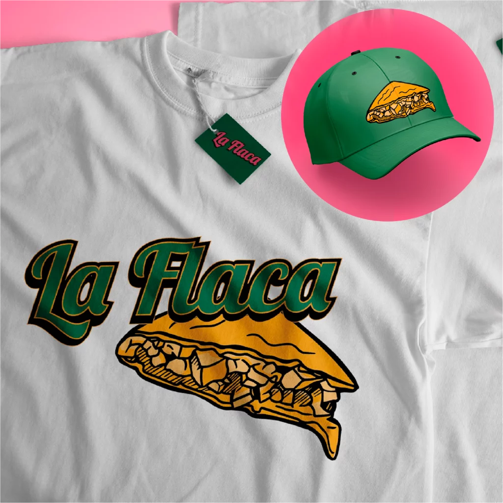 Diseño Merchandisign para La Flaca