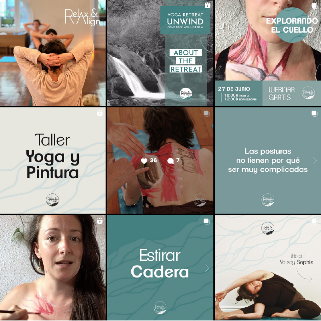 Feed Instagram de Relax and Align